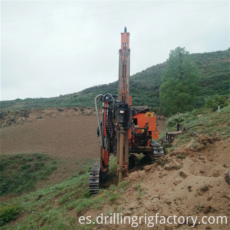 Plataforma de perforación de la fundación del agujero de la pila solar de la montaña para la pendiente grande